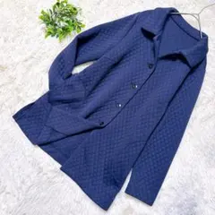 キルティング ジャケット コート 【F】アウター ネイビー 美品
