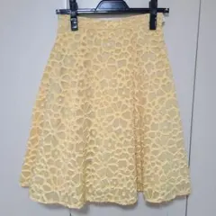 TOCCA　花柄カットワーク フレアスカート　サイズ0　美品のサムネイル