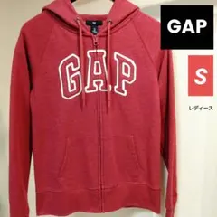 GAP ギャップ コットン×ポリエステル ビッグロゴ ジップアップ パーカーS
