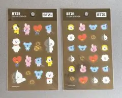 BTS BT21 クリアステッカー ２枚セット シール バンタン