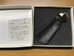 ＳＡＶＩＬＥＲＯＷ　靴ベラ ブラック レザー　メンズ備品　未使用