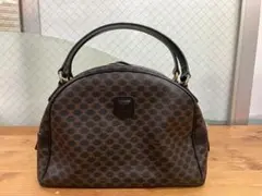 CELINE セリーヌ マカダム ハンドバッグ ミニボストン PVC レザー