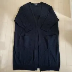 GU ニットコーディガン　ロングカーディガン　L