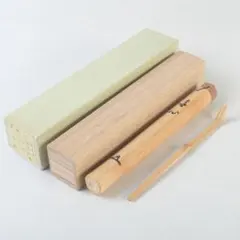茶道具　宗竹作　茶杓　銘「無心」　前大徳　福本積應書付　共筒共箱　V　A166 茶道具 宗竹作 茶杓 銘「無心」 前大徳 福本積應書付 共筒共箱 V A166