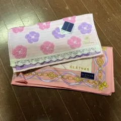 クレイサス　ハンカチ　タオルハンカチ　2枚セット