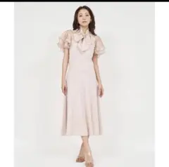 ROYAL PARTY シアーブラウスドッキングマーメイドワンピース