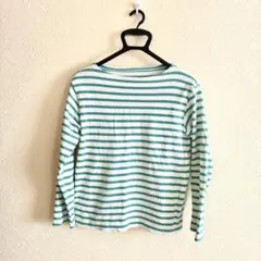 ワークマンプラス ボーダー ボートネッTシャツ 長袖 カットソー 綿100%のサムネイル