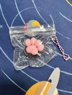肉球 アクリルキーホルダー ピンク