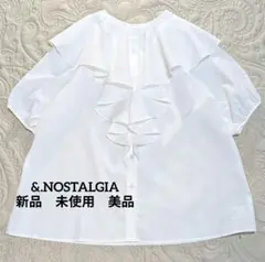 &.NOSTALGIAアンドドットノスタルジア フリル ケープブラウス新品 美品のサムネイル