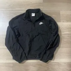 NIKE ナイキ キッズ Lサイズ ハーフジップ ナイロンジャケット ブラック