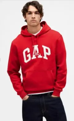 【新品未開封】GAP ロゴパーカー XL 赤