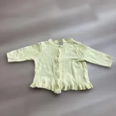 petit main イエローカーディガン 70