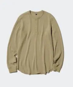 UNIQLO ユニクロ ワッフルヘンリーネック【新品タグ】UNIQLO ワッフル