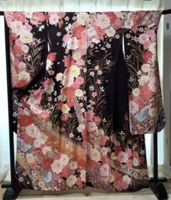 逸品 百花繚乱 正絹 袷小紋 金彩 高級小紋 - メルカリ