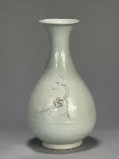 J17-4中国美術 龍泉窯 天龍寺 青磁花瓶 花入 時代花器 唐物 古物 古玩