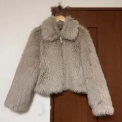 ZARA ダブルフェイス フェイクファージャケット M ザラ