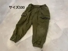 カーゴパンツ 100cm オリーブグリーン