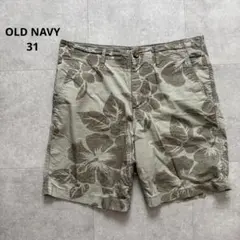 OLD NAVY オールドネイビー　ショートパンツ　リゾート　総柄　【31】のサムネイル
