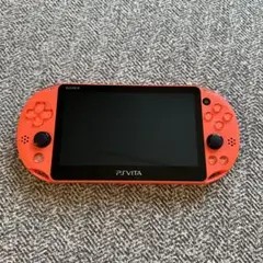 オレンジ PS Vita 本体 専用ケース付付属品付　マイクラソフト付き