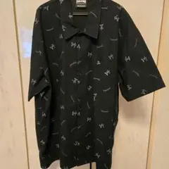 【L】THRASHER　スラッシャー スケートボード半袖シャツ ブラックのサムネイル