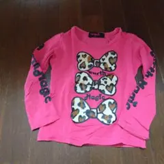 EARTH MAGIC ピンク 長袖Tシャツ 110
