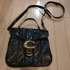 COACH　タイムズ スクエア タビー ショルダー バッグ キルティング