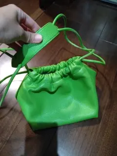 ダブルシージャパン★巾着型ショルダーバッグ