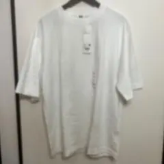 ユニクロ　エアリズム　コットン　オーバーサイズ　Tシャツ　ホワイト　XL