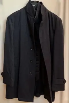 タグ付　新品未使用【ミスタージュンコ】ＬＬ　トレンチ　コート　中綿　ライナー　黒 ミスタージュンコニセイ Mr.JUNKO II世 ステンカラー