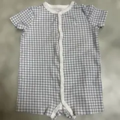 ラルフローレン　ギンガムチェック柄半袖ロンパース