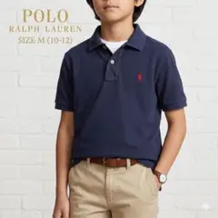 ポロ ラルフローレン ポロシャツ M(10-12) 140 150 ネイビー