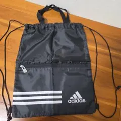【美品だけど訳あり】adidas ナップザック黒