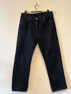 90s USA製 levi's 505 black denim サルファー - メルカリ