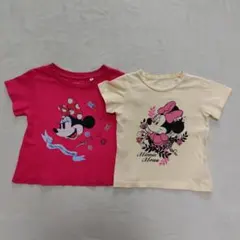 ミニーマウス Tシャツ 2枚セット 100cm