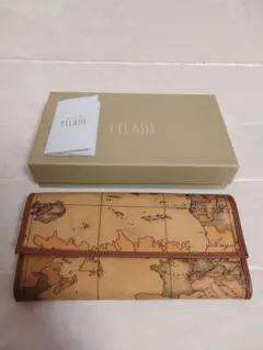 ALVIERO MARTINI 1a CLASSE 긴 지갑 지도 무늬
