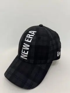 【NEW ERA】チェック キャップ ブラック　スポーツ　ゴルフのサムネイル