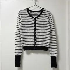 ボーダー サマーニット カーディガン