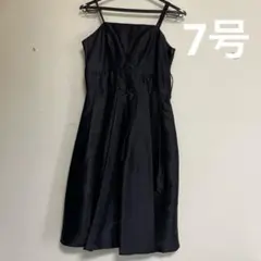 パーティドレス　フォーマル　結婚式お呼ばれ　　ブラック　ドレス ワンピース　7号