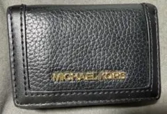 MICHAEL KORS ブラック 三つ折り財布