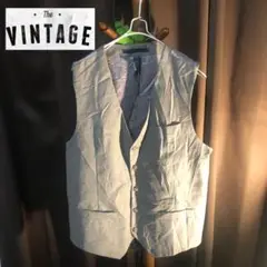 PERRY ELLIS ベスト Mサイズ ライトグレー