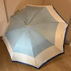 【未使用品】フルラ カラーボーダー 晴雨兼用 長傘 日傘 ジャンプ式 ブルーのサムネイル