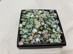 ラッキースター約1.5cm幅千代紙緑色系500個