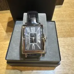 TRITON フォリフォリ　腕時計 ブラックレザー