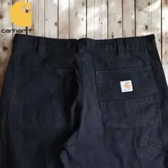 ジ*ノ様 カーハート ペインターパンツ W34 L33相当 ブラック 黒 ワーク
