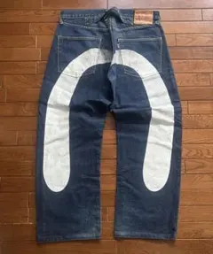 超希少・極美品】EVISU PARIS 38インチドラゴン刺繍 ジーンズ 濃紺 