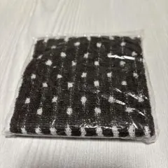 タオルハンカチ ダークブラウン・ホワイト