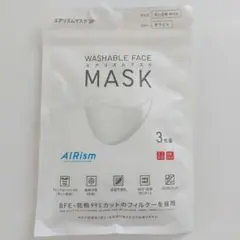 AIRism 洗えるマスク ちいさめ Mサイズ 3枚入