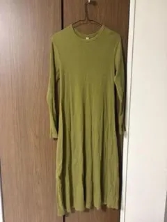 UNIQLO オリーブグリーン ロングワンピース M