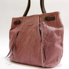 良品 IBIZA ロゴパッチ 肩がけ トートバッグ オールレザー h1578