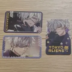 東京エイリアンズ ねこっこクリアカード ミニスクエア缶バッジ 憂炎